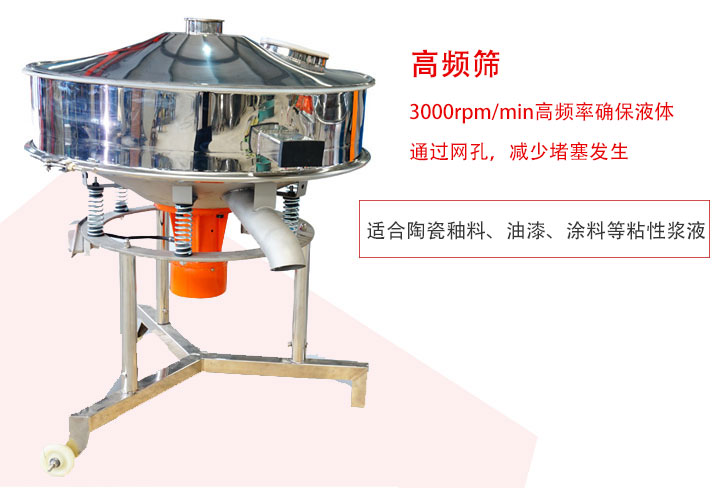 該產(chǎn)品是針對漿液過濾設(shè)計(jì)的一種高頻篩分機(jī)。