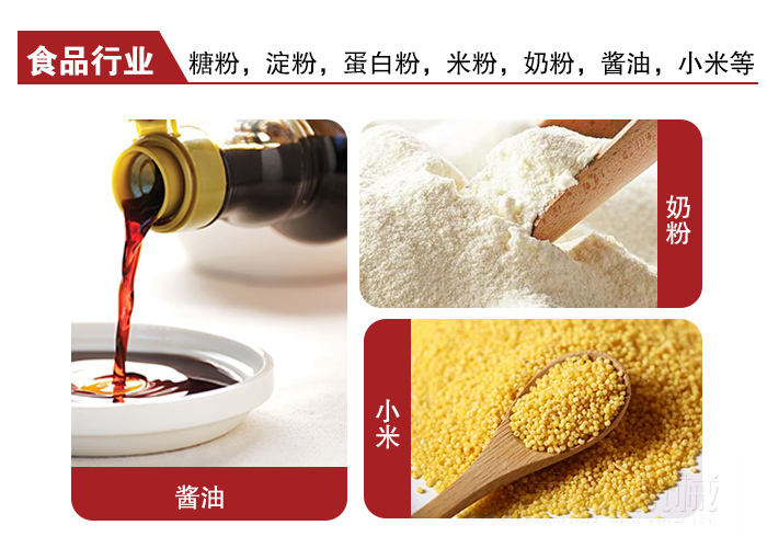全不銹鋼食品振動(dòng)篩可用于糖粉，小米，淀粉，蛋白粉，米粉，奶粉，醬油等物料